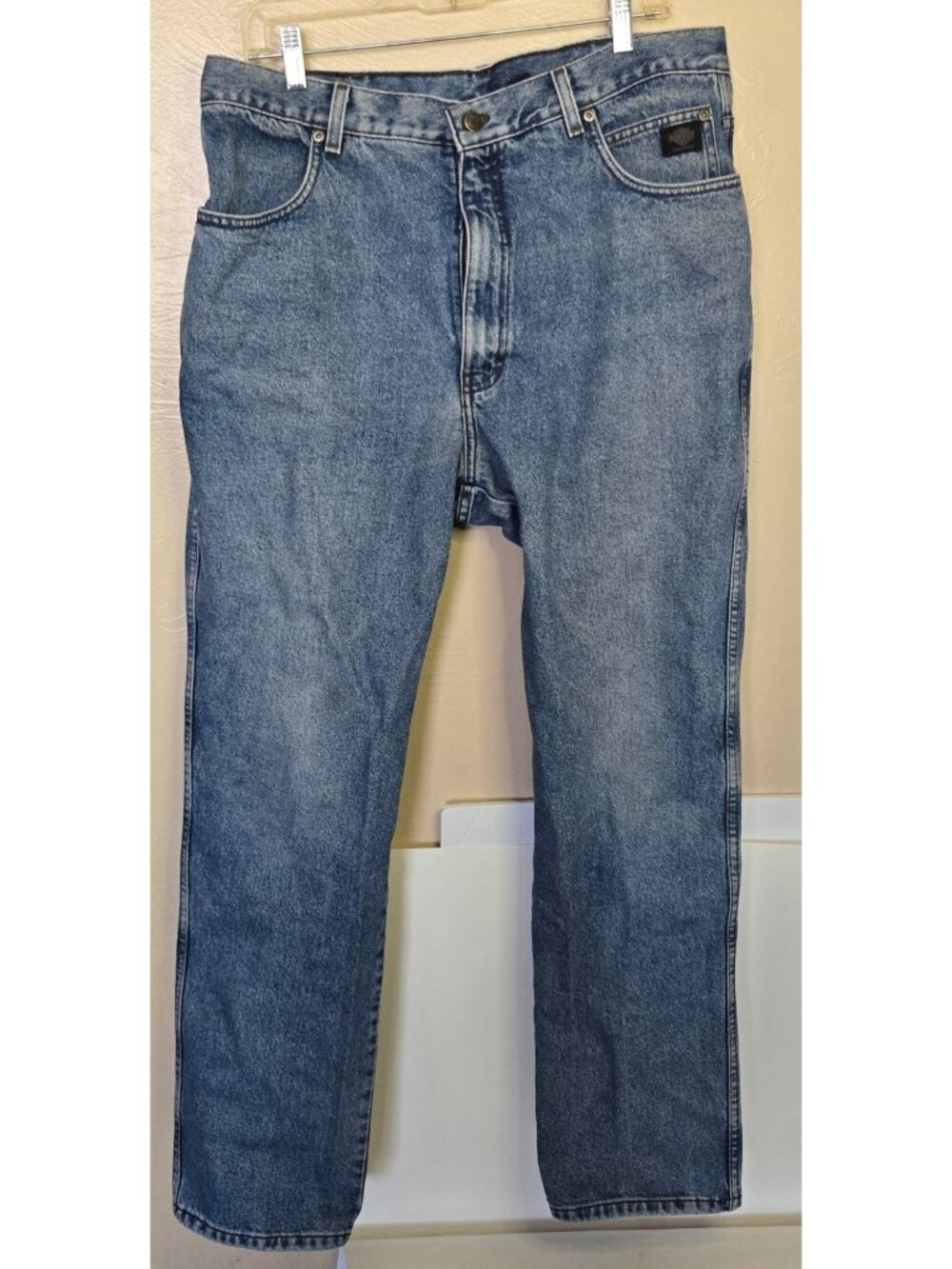 Harley Davidson Stonewashed Denim Jeans Classic Style 99100 Heavyweight Protect